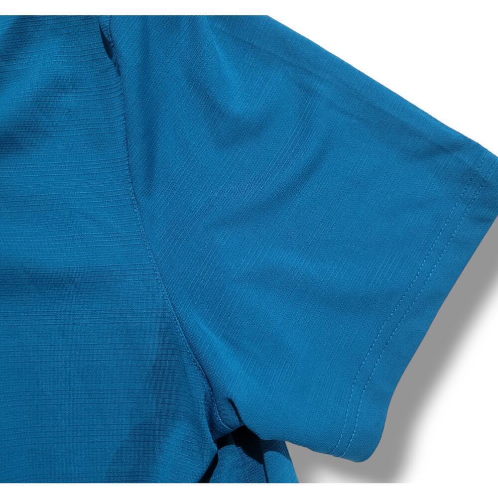 Perry Ellis men's teal short sleeves polo shirt - large - Picture 2 of 7